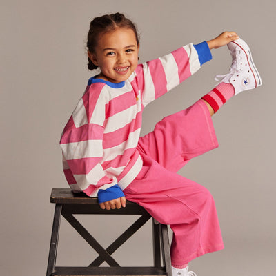 The Club Tee - Pink Stripe