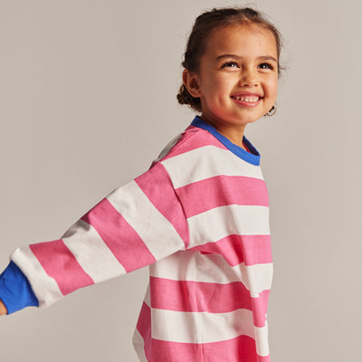 The Club Tee - Pink Stripe