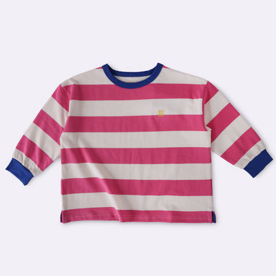 The Club Tee - Pink Stripe