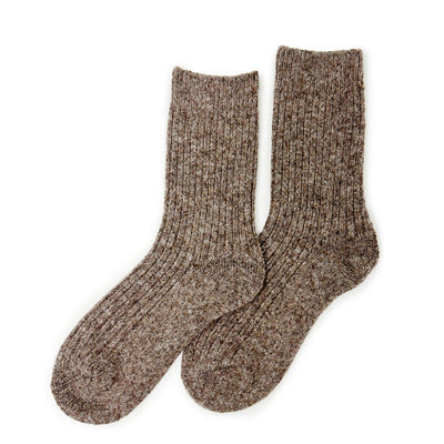 Comfy Knit Socks - Choc
