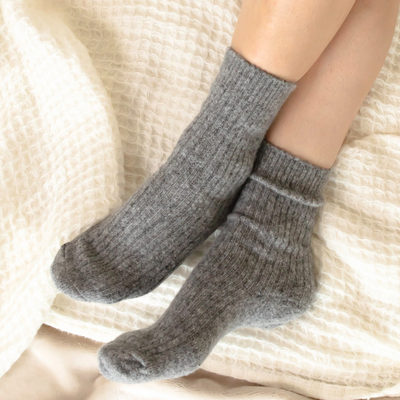 Comfy Knit Socks - Grey