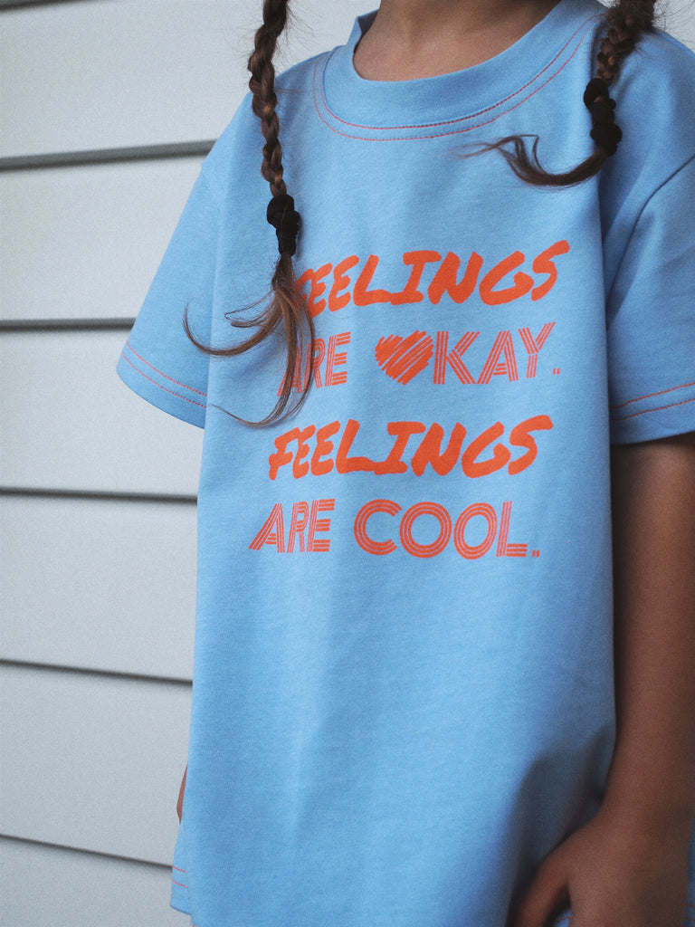 Feelings Are Okay T-Shirt - Blue