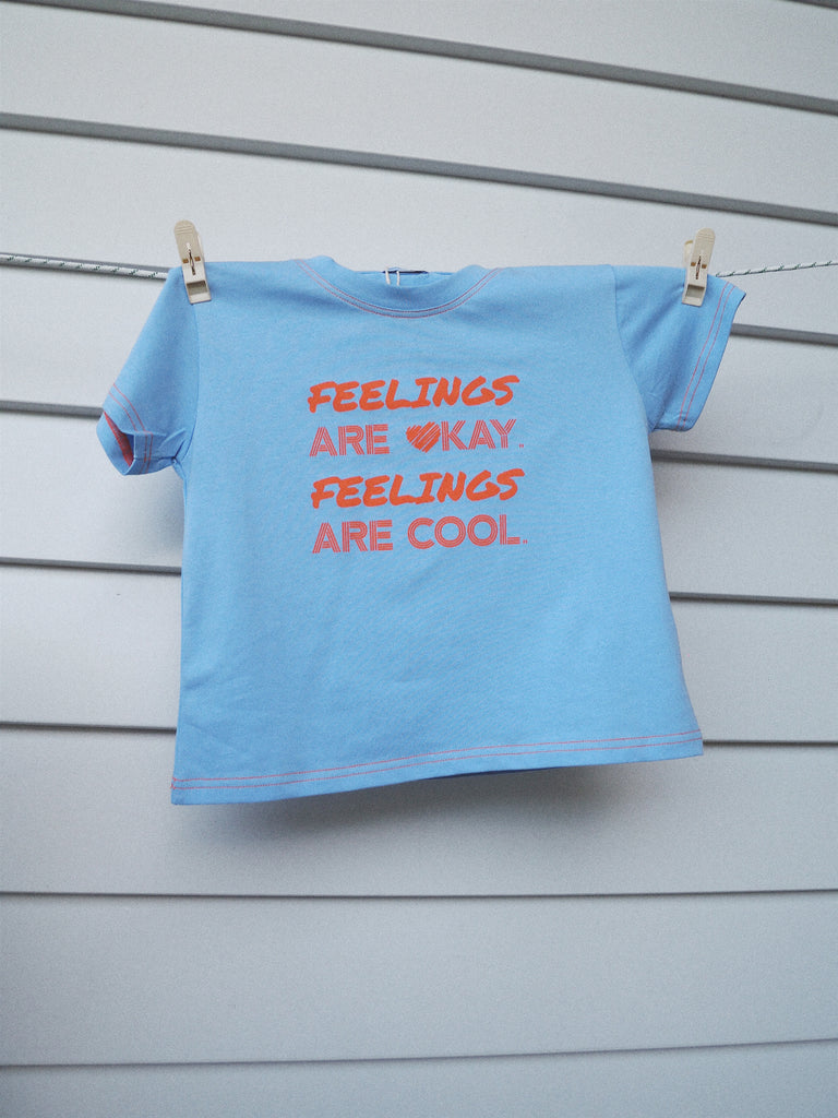 Feelings Are Okay T-Shirt - Blue
