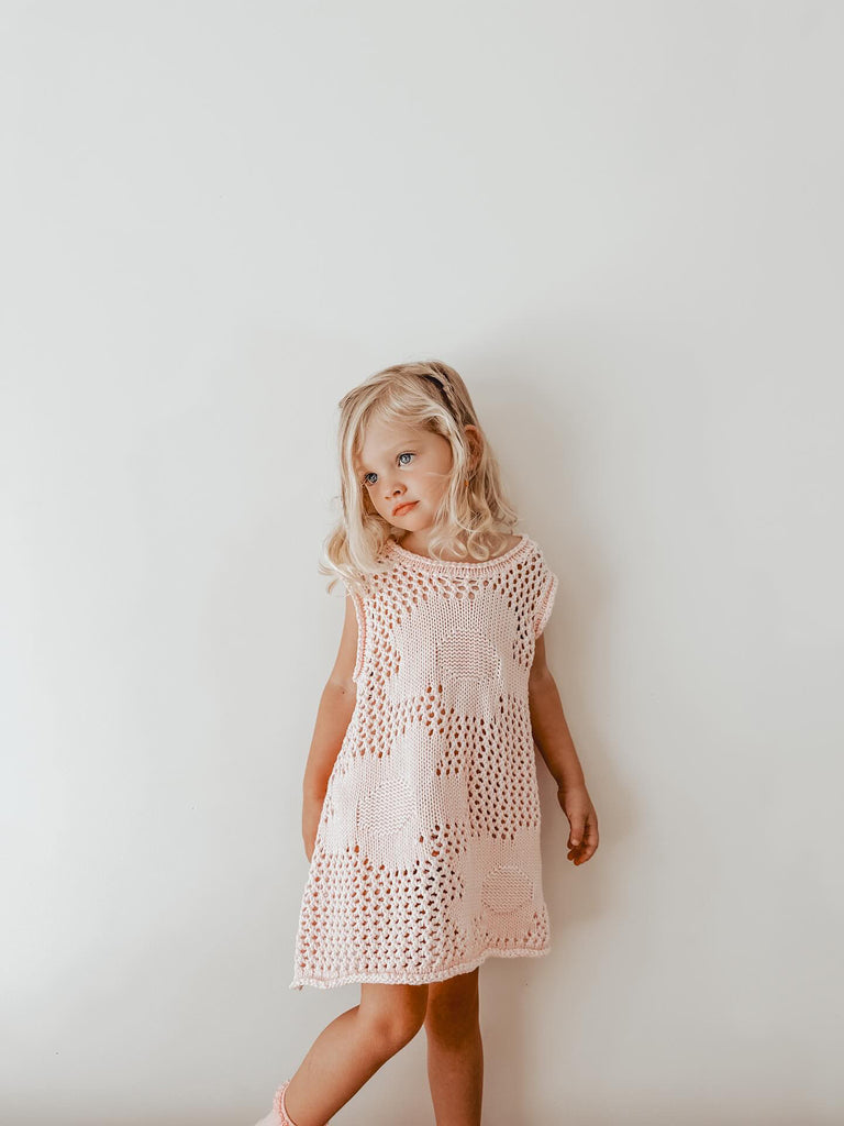 Crochet Beach Dress - Cherry Blossom