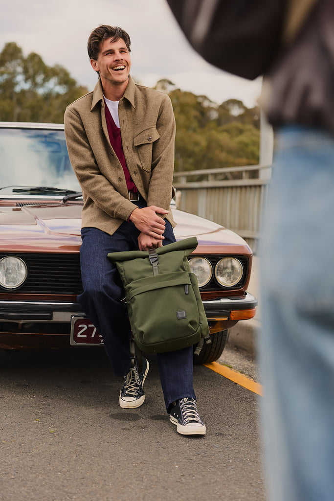 Classic Rolltop Backpack - Olive