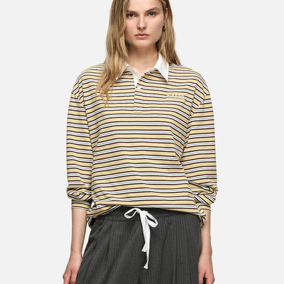 Ellie Polo Top - Cream