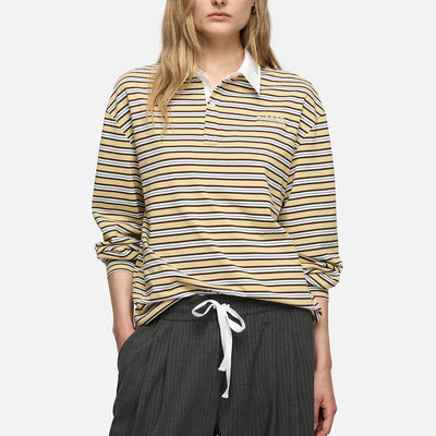 Ellie Polo Top - Cream