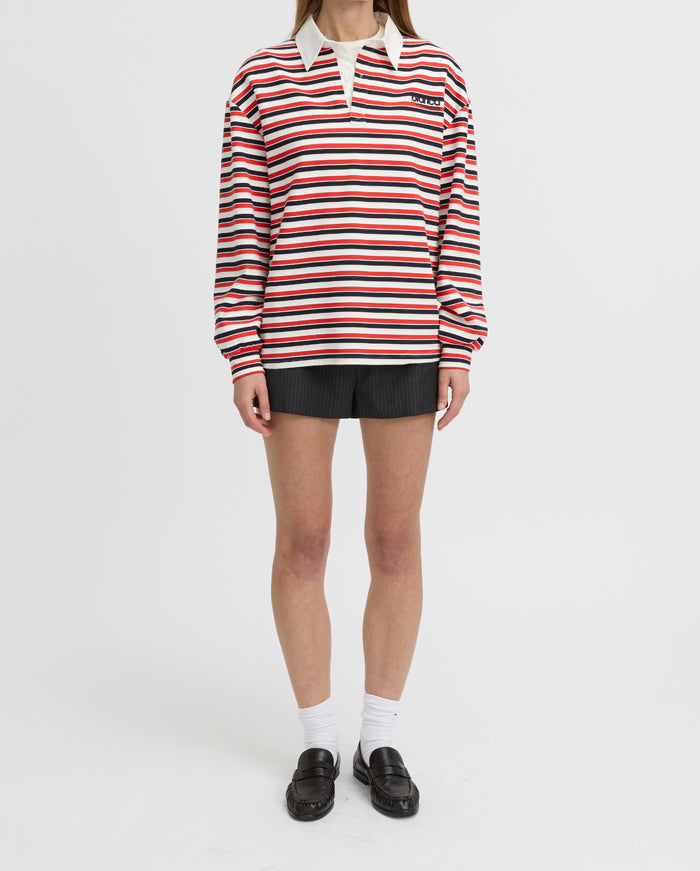 Ellie Polo Top - Red