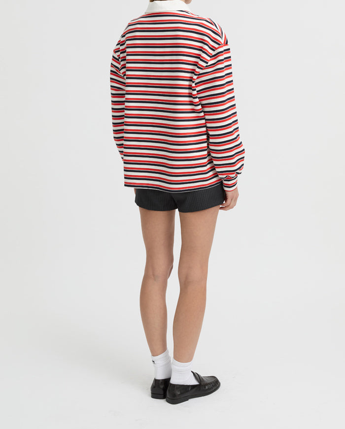 Ellie Polo Top - Red