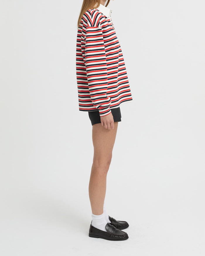 Ellie Polo Top - Red