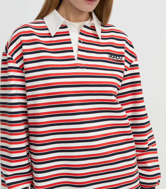 Ellie Polo Top - Red