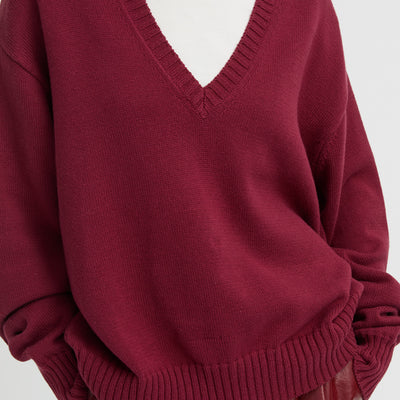 Elowen Sweater - Burgundy