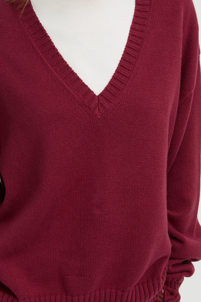 Elowen Sweater - Burgundy