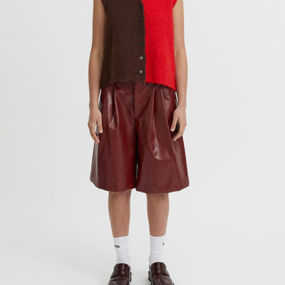 Isolde Vest - Red & Chocolate