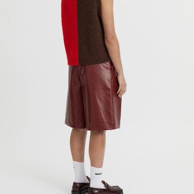 Isolde Vest - Red & Chocolate