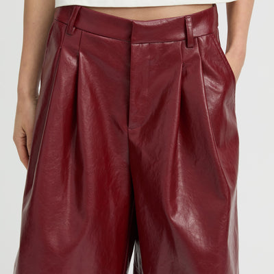 Kaia Shorts - Burgundy