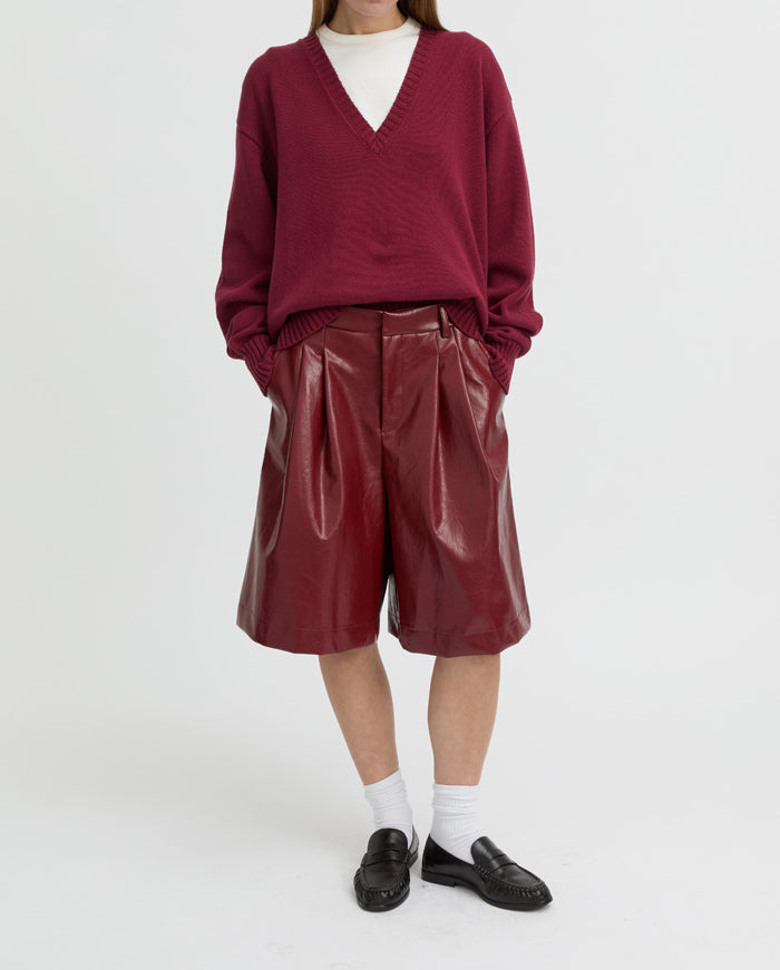 Kaia Shorts - Burgundy