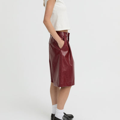 Kaia Shorts - Burgundy