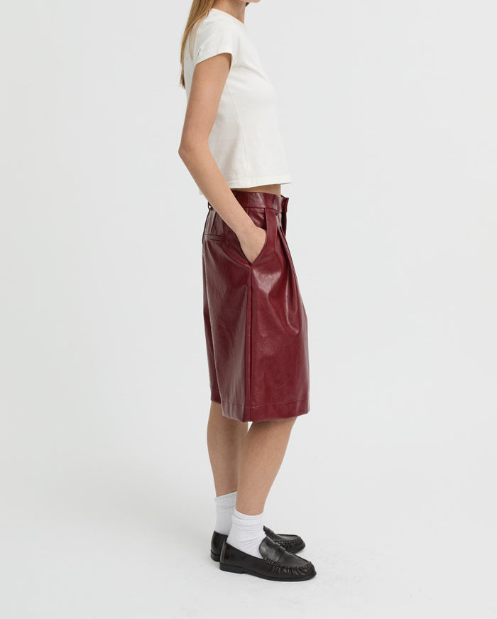 Kaia Shorts - Burgundy
