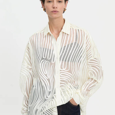 Mecah Sheer Shirt - Cream