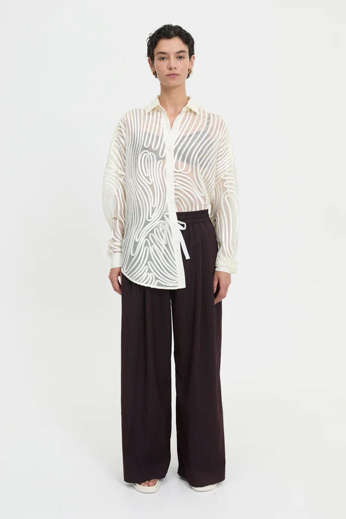 Mecah Sheer Shirt - Cream