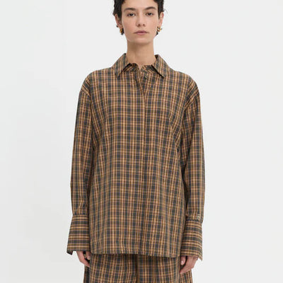 Pascale Shirt - Brown Plaid