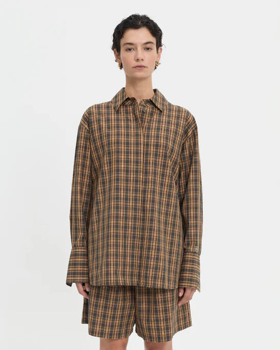 Pascale Shirt - Brown Plaid