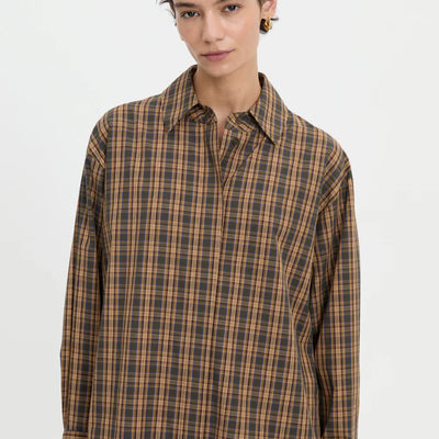 Pascale Shirt - Brown Plaid