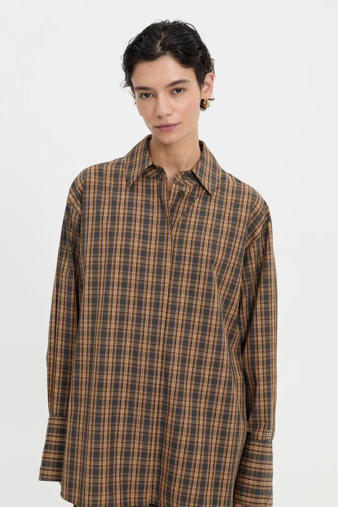 Pascale Shirt - Brown Plaid