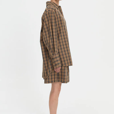Pascale Shirt - Brown Plaid