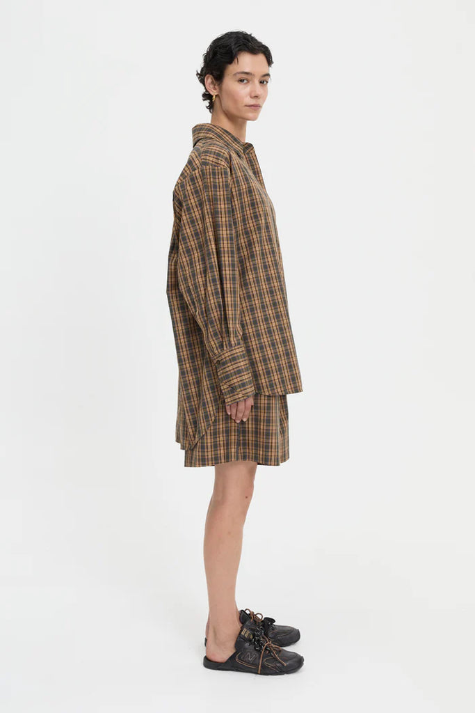 Pascale Shirt - Brown Plaid