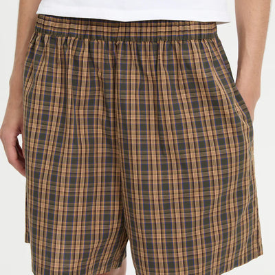 Pascale Shorts - Brown Plaid