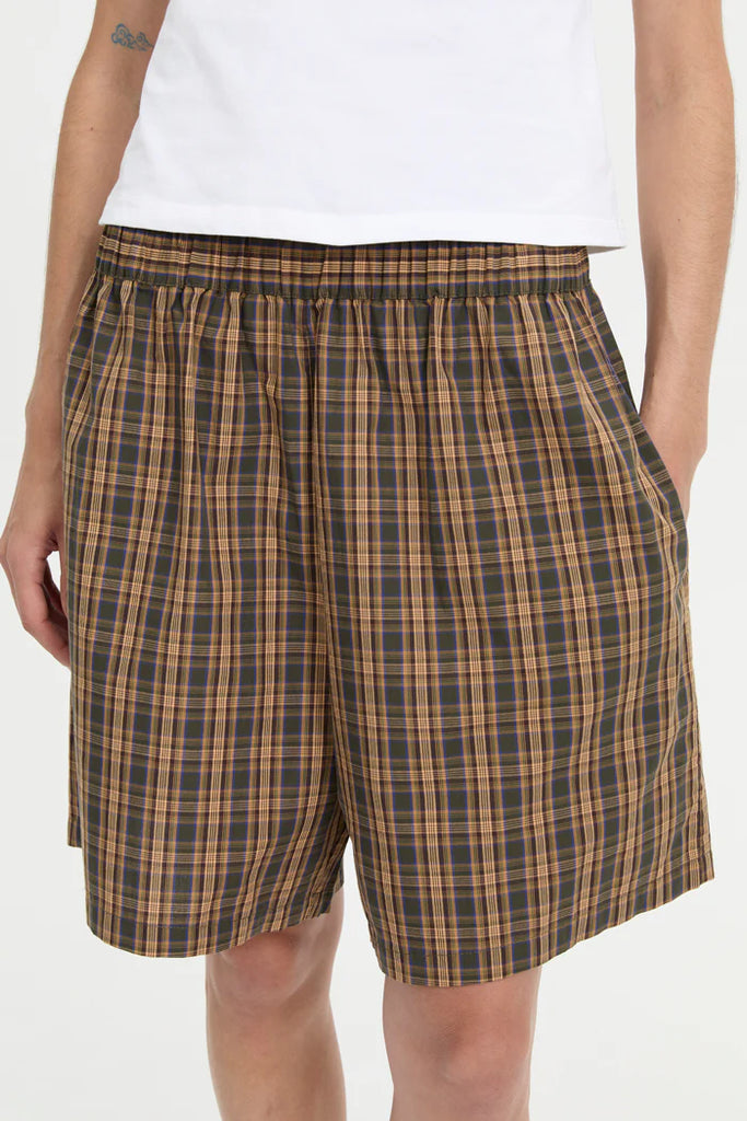 Pascale Shorts - Brown Plaid