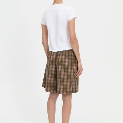 Pascale Shorts - Brown Plaid