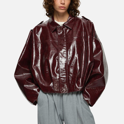 Rita Bomber Jacket - Burgundy