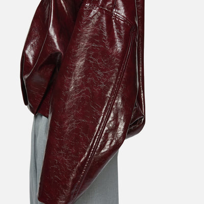Rita Bomber Jacket - Burgundy