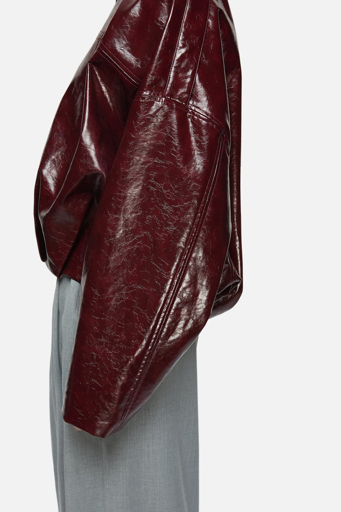 Rita Bomber Jacket - Burgundy