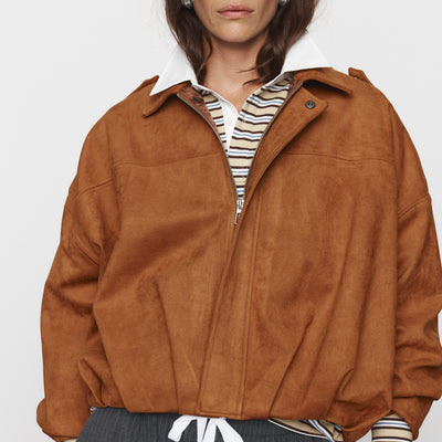 Rita Bomber Jacket - Tan