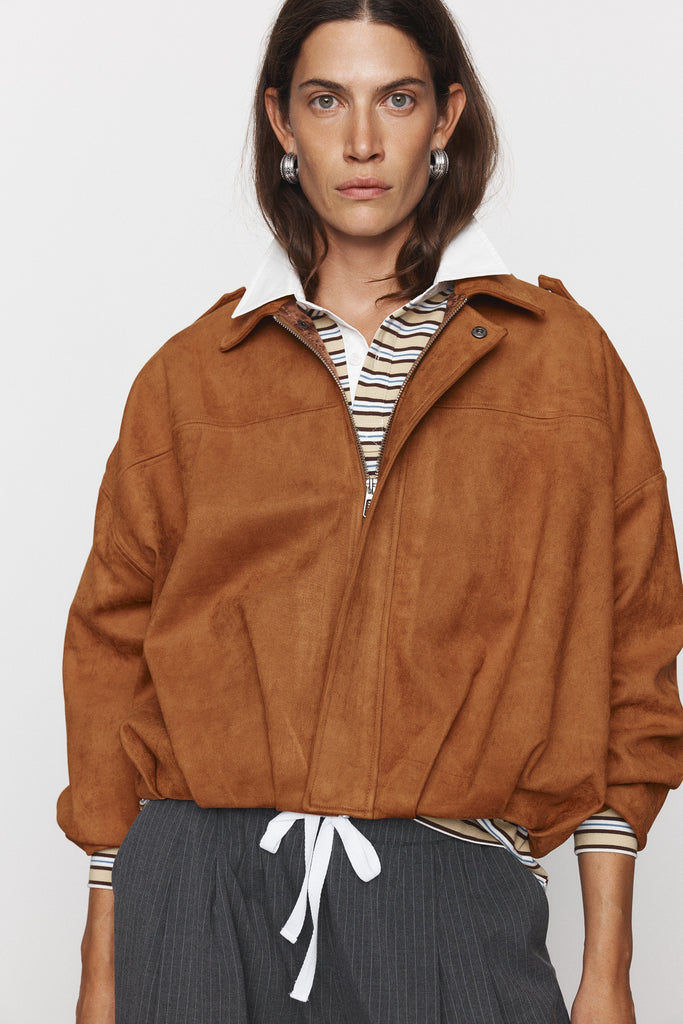 Rita Bomber Jacket - Tan