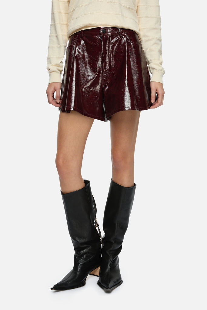 Rita Shorts - Burgundy