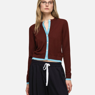 Roy Wool Cardigan - Brown