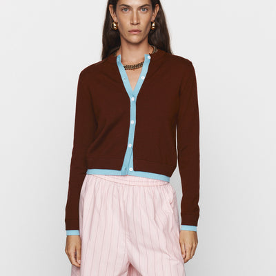 Roy Wool Cardigan - Brown
