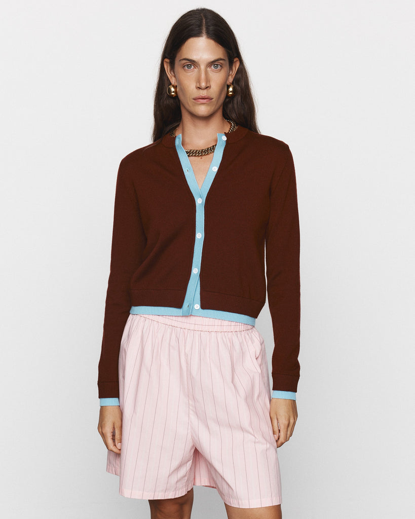 Roy Wool Cardigan - Brown