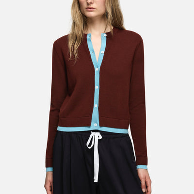 Roy Wool Cardigan - Brown
