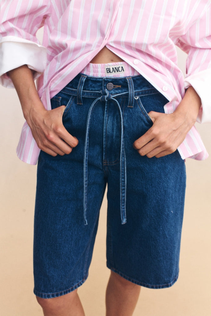 Tamsin Denim Tie Shorts