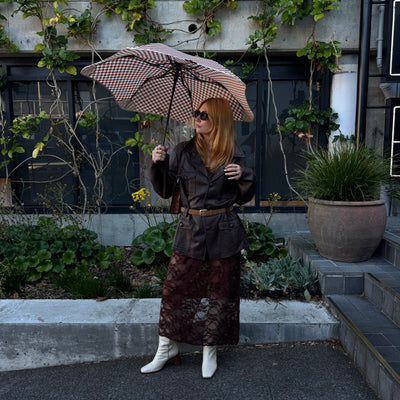 Metro Umbrella - Clay Check