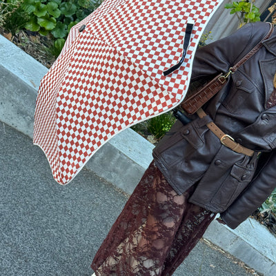 Metro Umbrella - Clay Check