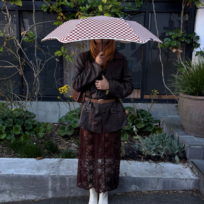 Metro Umbrella - Clay Check