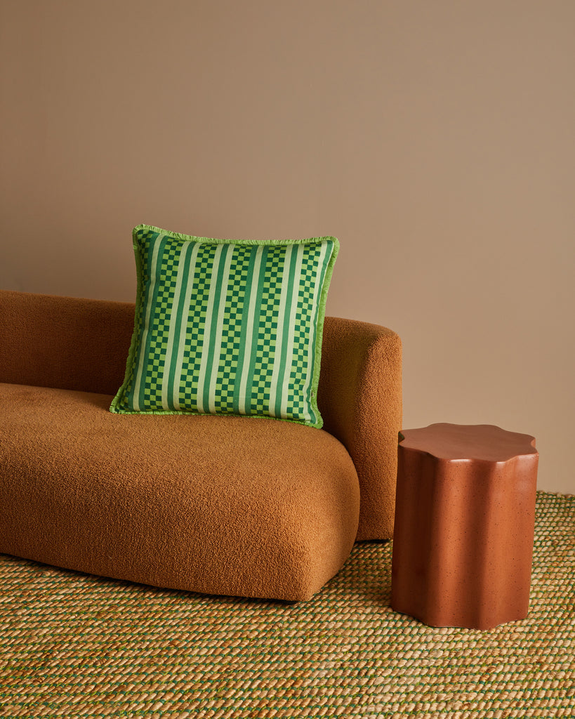 Marco Tile Cushion Cover - Green