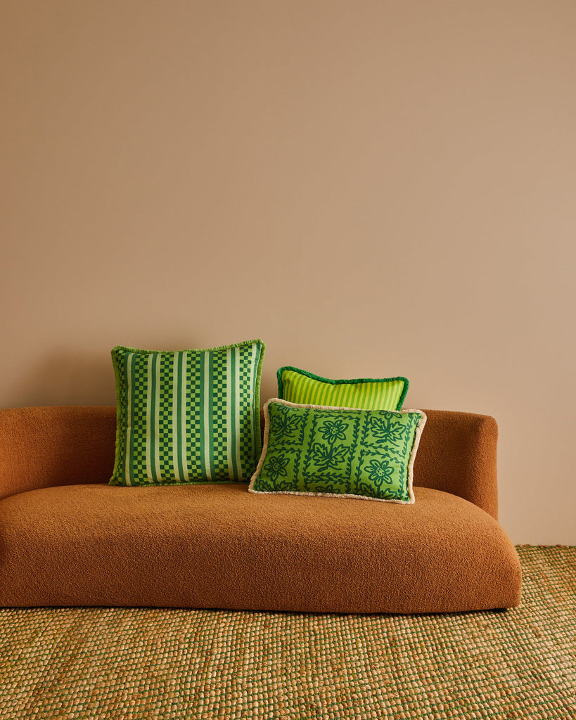 Marco Tile Cushion Cover - Green